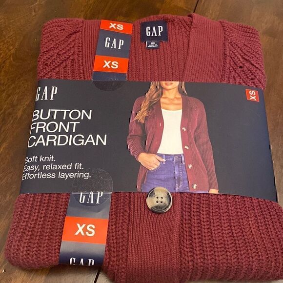 NWT GAP  Button  Front  Cardigan  Oversized/Relaxed Fit - Picture 1 of 10